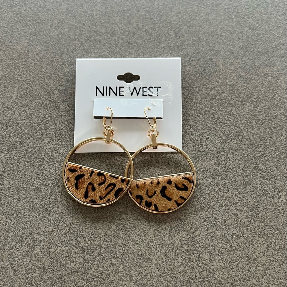 NWT Leopard Earrings
